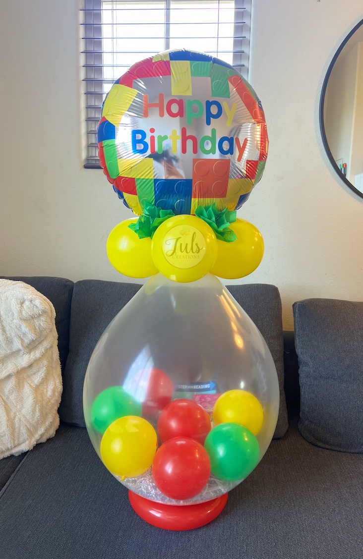 Happy birthday balloon stuffed balloon