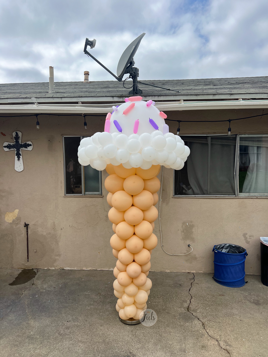 Ice Cream Balloon Column