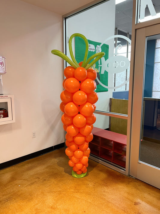 Giant Balloon Carrot Column