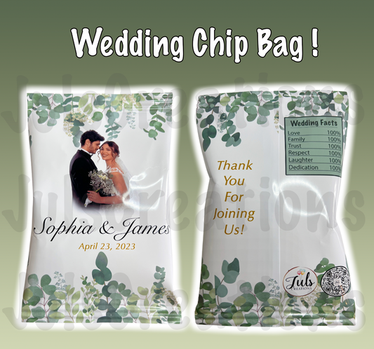 Wedding #2 Chip Bag + Additional Party Favors
