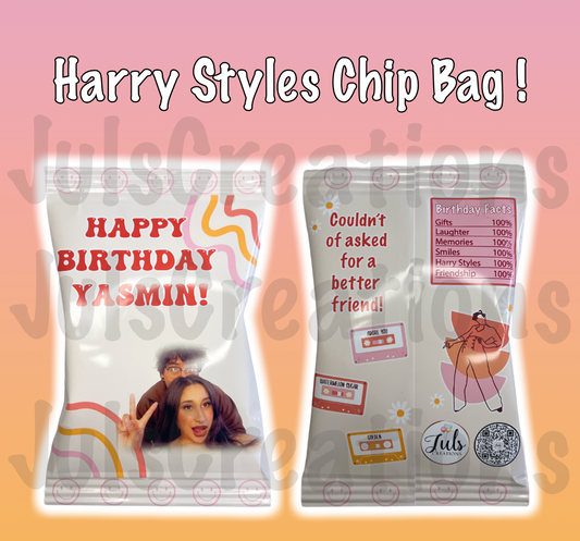 Harry Styles Chip Bag + Additional Party Favors