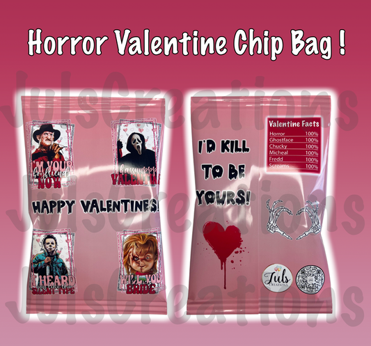 Horror Valentine Chip Bag